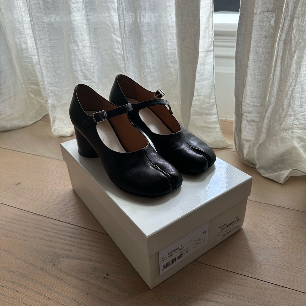 Maison Margiela Black Tabi Mary Janes